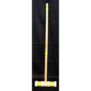 Ozark Trail Croquet Mallet 27'' Replacement Yellow Striped Summer Backyard Fun